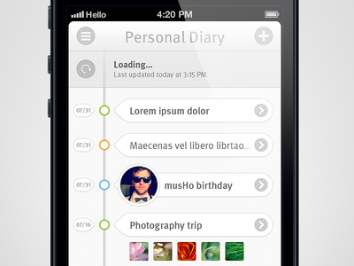 Personal diary deals app