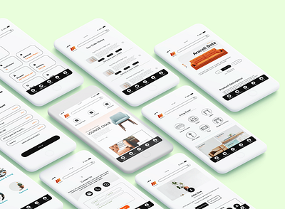 Maynooth Furniture app branding design flat furniture app furniture website icon logo mobile design mobile ui mobileappdesign ui uiux uiuxdesign ux web website