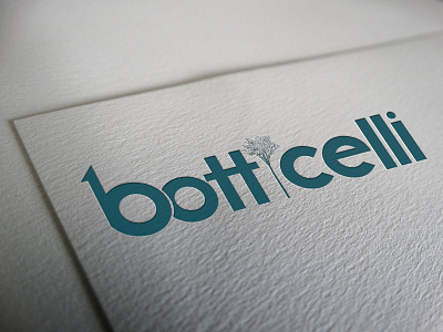 Boticelli Logo Design branding design icon illustration illustrator lettering logo minimal type typography vector