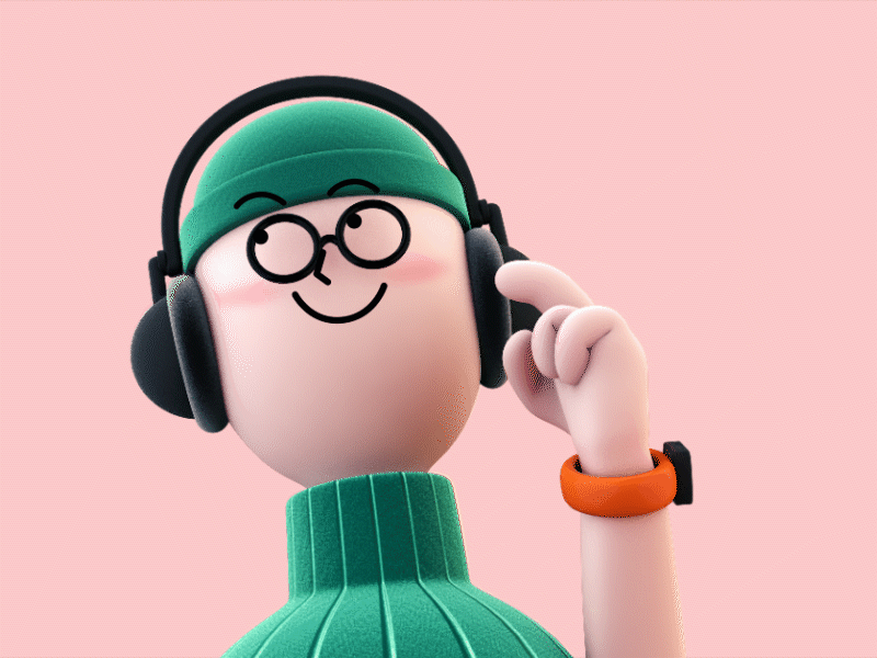 What songs get you in the mood? 3dmodeing aftereffects c4d characterdesign happy headphones mood motiongraphics music