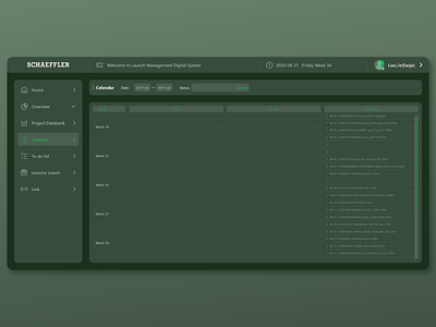 Management system in dark mode 03 ui webdesign