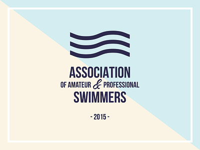 Assosiation Of Swimmers Logo amateur association logo logotype professionals swimmers swimming water wave