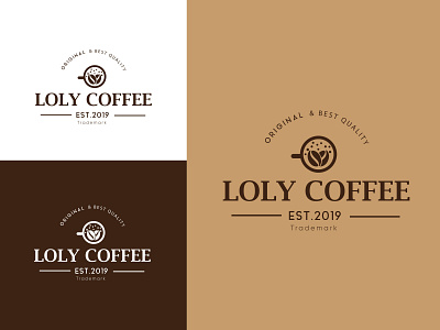 loly coffee brand branding cafe cafe logo coffee coffee logo coffee shop logo coffeeshop food logo logo design logotype restaurant restaurant logo tea shop