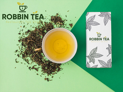 robbin tea brand branding cafe logo logo logo maker restaurant restaurant logo tea tea logo tea shop tea shop logo