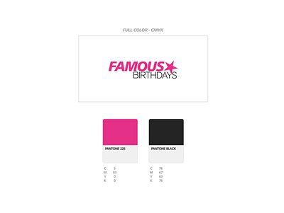 Famous Birthdays Logo Design graphic design logo