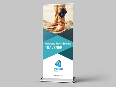 Roll up design for Travener(Travel service Company) banner creative design graphic design roll up banner