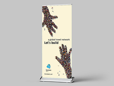 Roll up design for Travener(Ttavel service Co) creative design design graphic design roll up banner