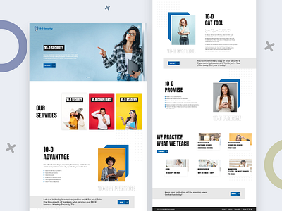 Homepage Design for Data Security company