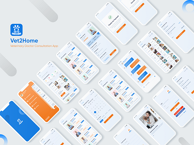 Vet2Home - Veterinary Doctor Consultation App daily 100 challenge daily ui dailyui doctor doctor app doctor appointment medical app medical care mobile app mobile ui ux case study ux designer veterinarian veterinary