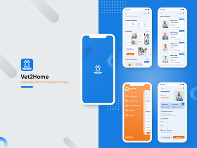 Vet2Home - Veterinary Doctor Consultation App - UX Case Study