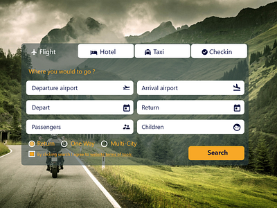 Online Flight, Hotel, Taxi booking design flight booking flight search hotel booking taxi ticket booking travel agency