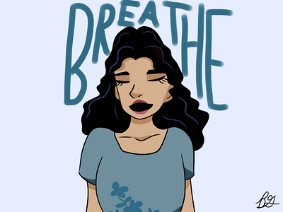 Breathe art blue breathe digital drawing in the heights mandy gonzalez musical teal