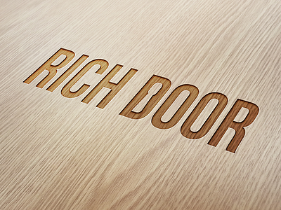 Wooden branding branding doors keyhole logo logotype wood wooden