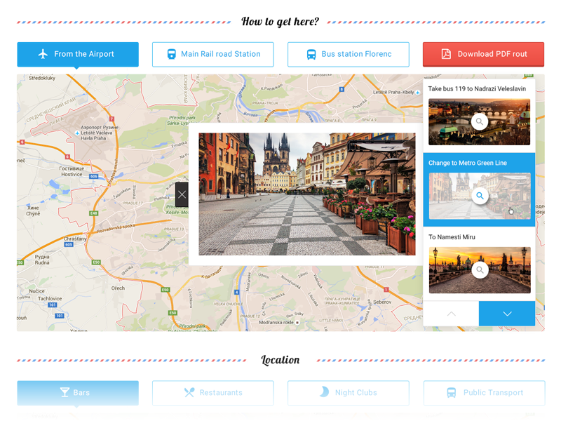 Custom map custom map blue ui web