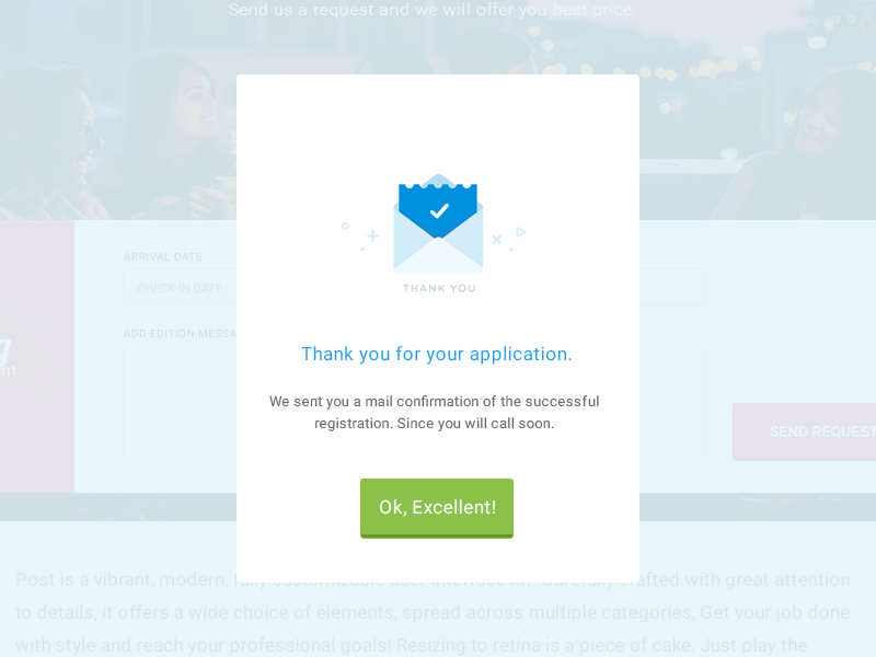 Success form by SKY on Dribbble