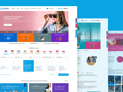 Streamline Redesign blue clean corporate language responsive school streamline web