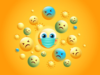 emoji Covid 19 coronavirus covid19 design emoji graphicsdesign illustration sick