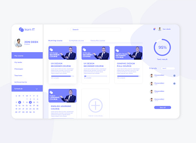 Student Dashboard Design branding design designer dribbble graphicdesign student dashboard ui uiux design ux web web design