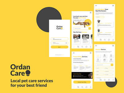 Ordan care App Design