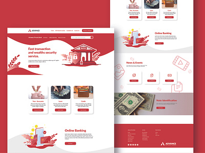 Advance Private Bank Landing page