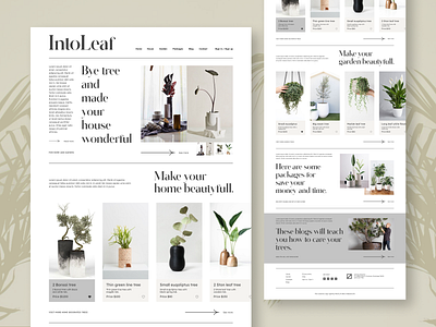 Intoleaf Landing page