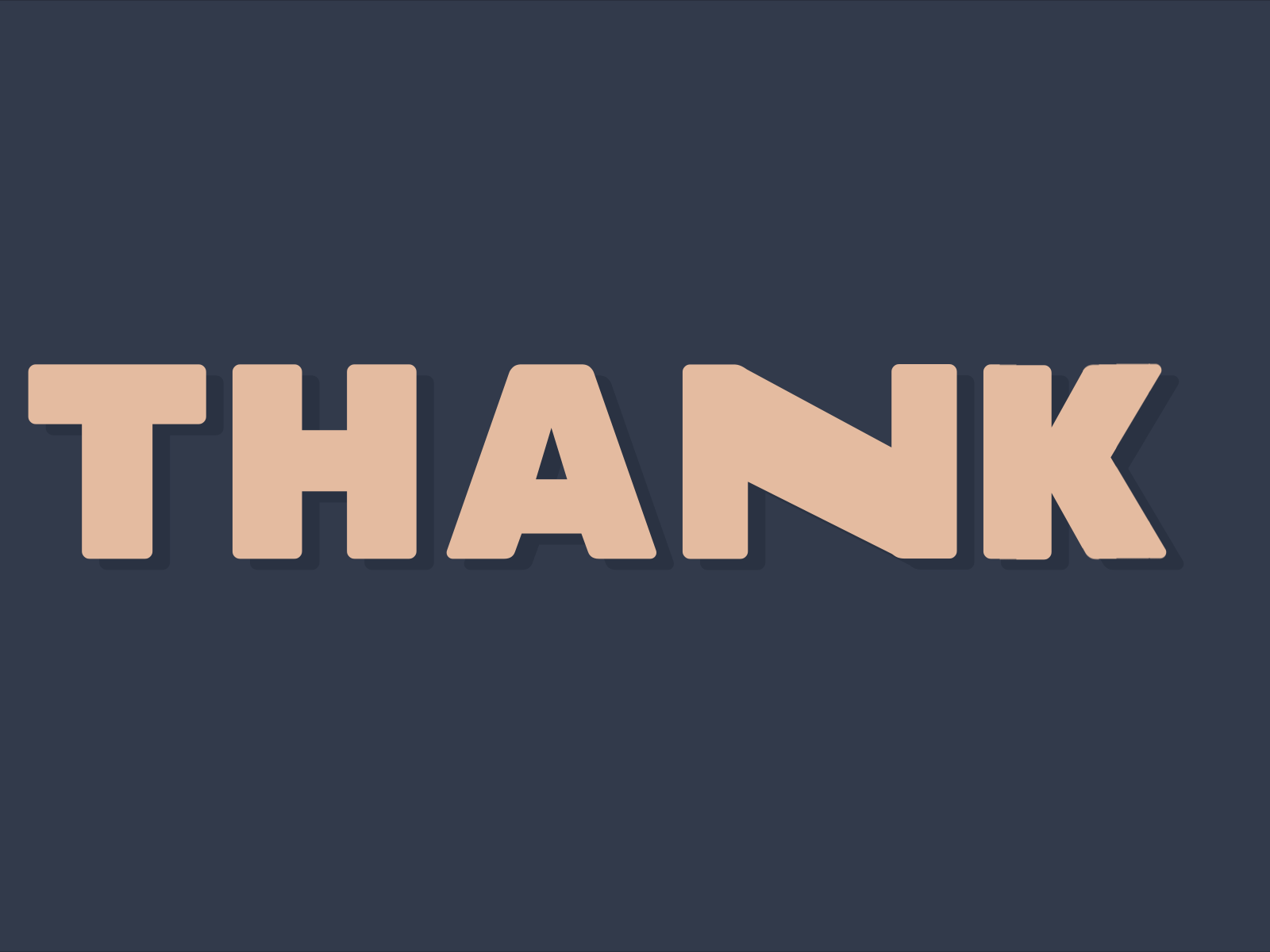 Thank You aftereffects animation blue bold design italic motion motion design pink thankyou typeface typography