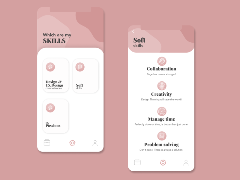 Curriculum Vitae App by Priscilla Lanotte on Dribbble