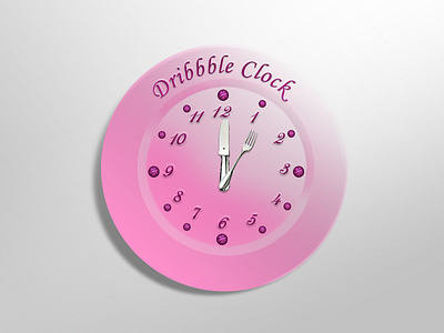 Dribbble Clock clock dribbble