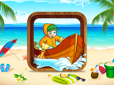 Boat Icon boat icon ios ipad iphone sea water