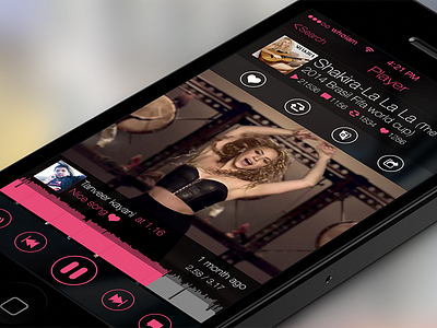 Music Cloud 7 apps black cloud design ios iphone music song sound theme ui