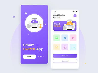 Smart Switch app data transfer ios iphone logo smart switch ui