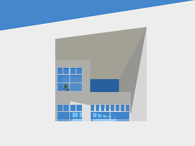 Minimalistic house architecture house illustration minimalistic vector illustration window