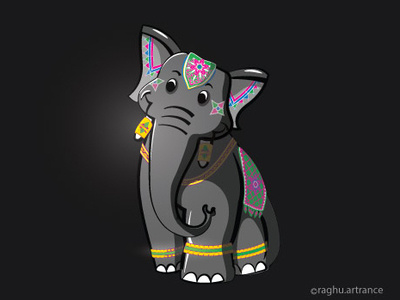 Decorated Indian Elephant