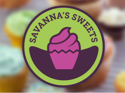 Savanna's Sweets Logo cupcakes logo