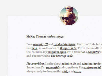 My new no-nav home page. Most minimal version yet. home page minimal minimalism nonav