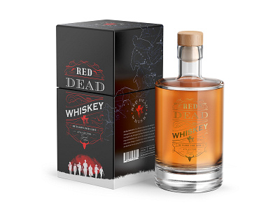 Red Dead Whiskey branding design packaging red dead redemption whiskey