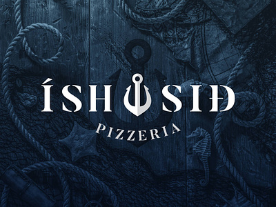 Íshúsið Pizzeria branding food graphicdesign iceland logo logodesign logos pizzeria