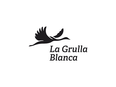 La Grulla Blanca bird crane flight