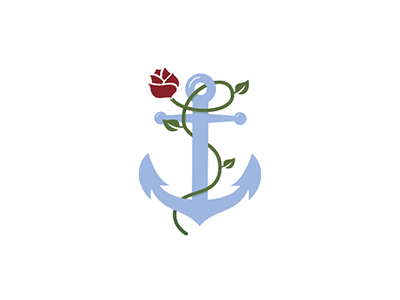 Fleur Marine anchor boat flower marine rose sea ship yacht