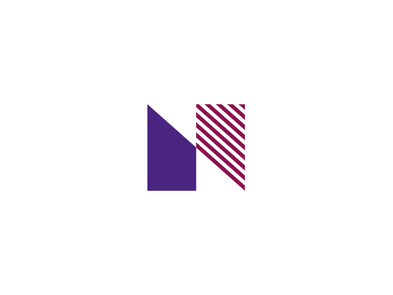 Nihilanth geometric identity letter logo mark n symbol