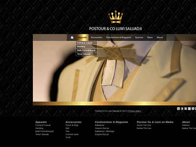 2012 Web Postour & Co Luwi Saluadji branding design graphic design ui web web site website