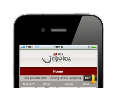 2012 Web mobile Jodohku branding graphic design ui ux we web website