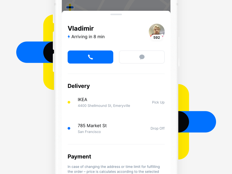 Snipe Order Details simple design ux ui ios mobile clean