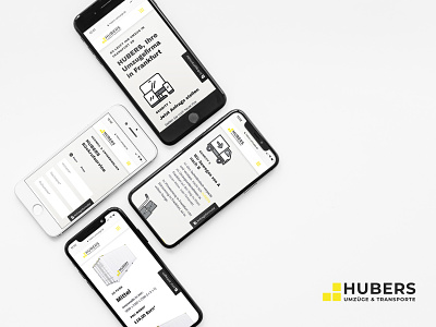 HUBERS Umzüge & Transporte brand design corporate design webdesign website