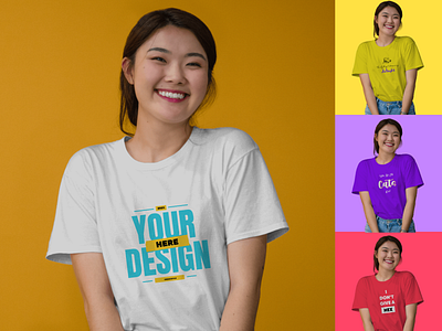 Free Tshirt Mockup | Mockey free mockup free tshirt mockup freebie girl tshirt mockup phone mockup tshirt mockup woman tshirt