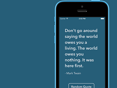 Sayings app design basic app ios quotes