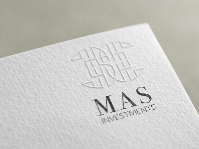 MAS Insvestment branding design logo typography