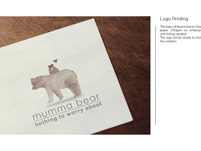 Mummy Bear logo - printing assets