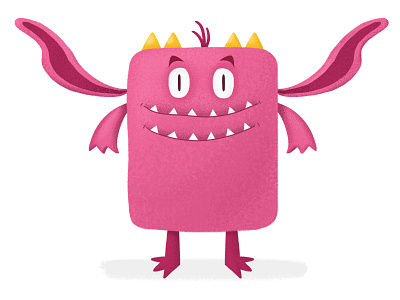 Monster 2d adobephotoshop cartoon cg character design childrenbook cute digital illustration monster