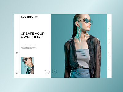Fashion store Website Design concept ui ux web design website
